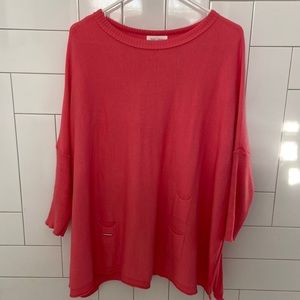 Womens Salmon colored Mersea shirt- brand new - worn once